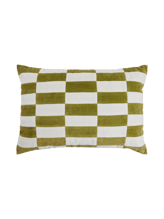 Butlers Μαξιλάρι Καναπέ Checker από Βελούδο Πράσινο 40x60εκ. (Διάφορα Χρώματα)