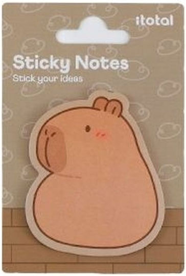 Самозалепващи Листчета Sticky Notes Capybara Кафяви 20 Бройки/5.4x7.3см Itotal