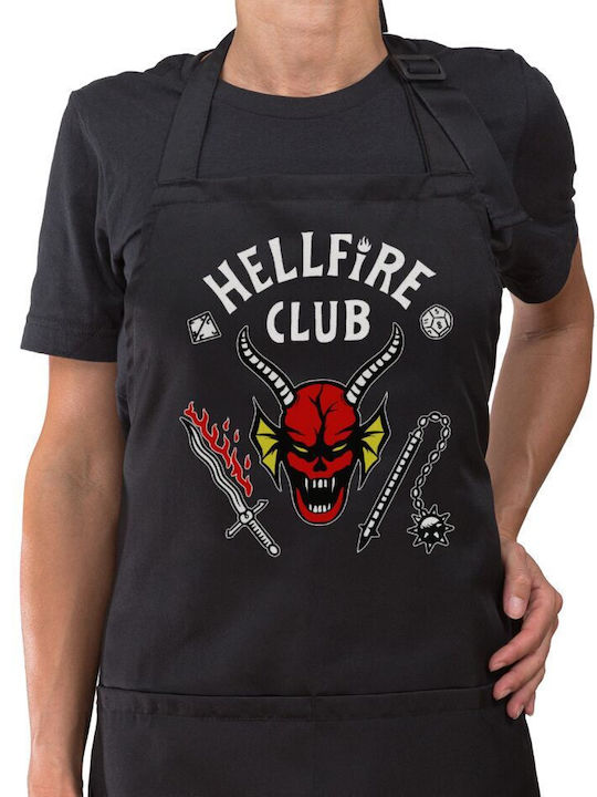 Koupakoupa Hellfire Club Apron Black 22x40cm