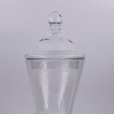 Φοντανιέρα Γυάλινη με Καπάκι 20.4x16.2x38.5cm Διάφανη Φοντανιέρα Γυάλινη με Καπάκι 20.4x16.2x38.5cm Διάφανη