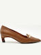 Leder Pumps Braun