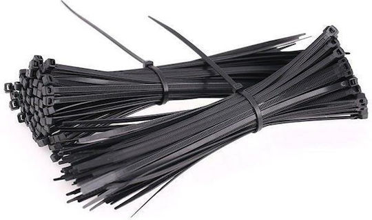 EL-Tech Plastik Kabelbinder in Schwarz Farbe (1Stück) 133-292002051