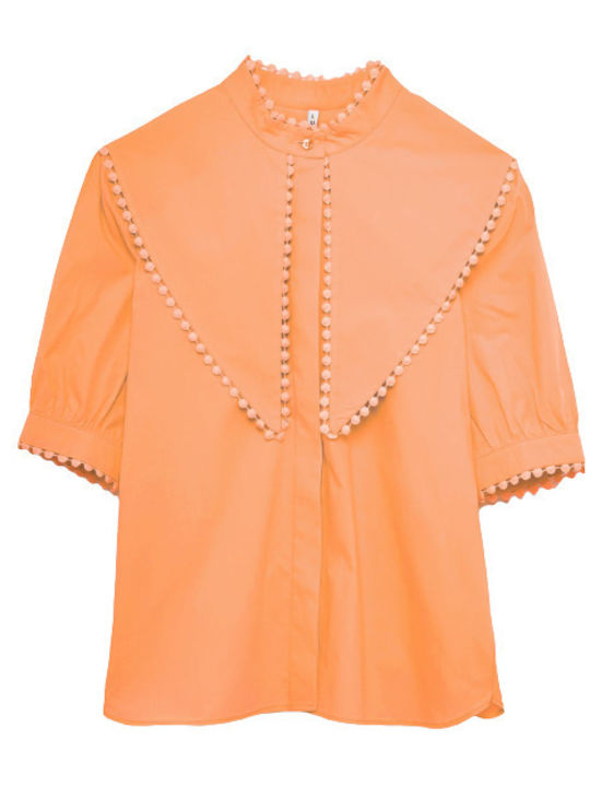 Women's Long Sleeve Shirt Orange
