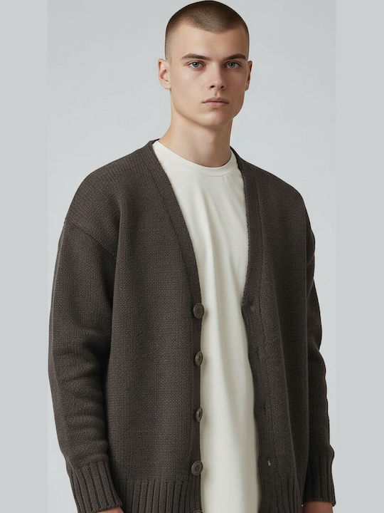 Ben Tailor Robbins Men's Knitted Cardigan Brown