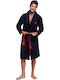Henderson Winter Herren-Robe Blau
