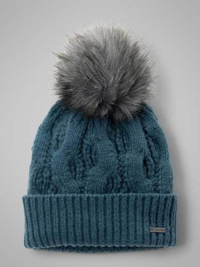 Beanie Unisex Σκούφος με Πλεξούδες σε Μπλε χρώμα