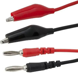 Measuring Cables Crocodile Clip Male Banana 92cm Maxwell