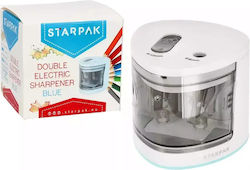 Starpak Electric Double Pencil Sharpener White 4 Pieces