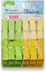 Colored Clothespins Set 24pcs 44x12mm
