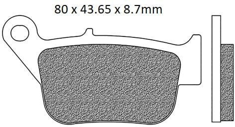 Motorcycle Brake Pads Set Fd0514 Organic Fa678 Newfren122863