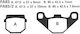 Pads Fa83 Adige P260/p30 Asx Organic Speedfight 50 Vivacity 50 Trekker Adress 50/100 Pgo Kmx