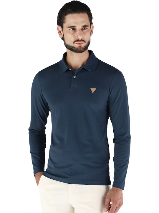 Guess 'oliver' Polo Bluse Moonlit Night