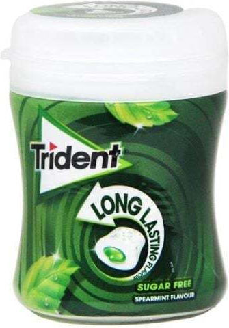 Trident Chewing gum with Flavor Spearmint 1pcs 50.6gr