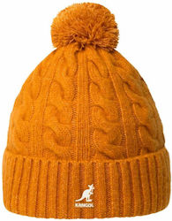 Kangol Pom Pom Beanie Unisex Căciulă Tricotat în culoarea Portocaliu