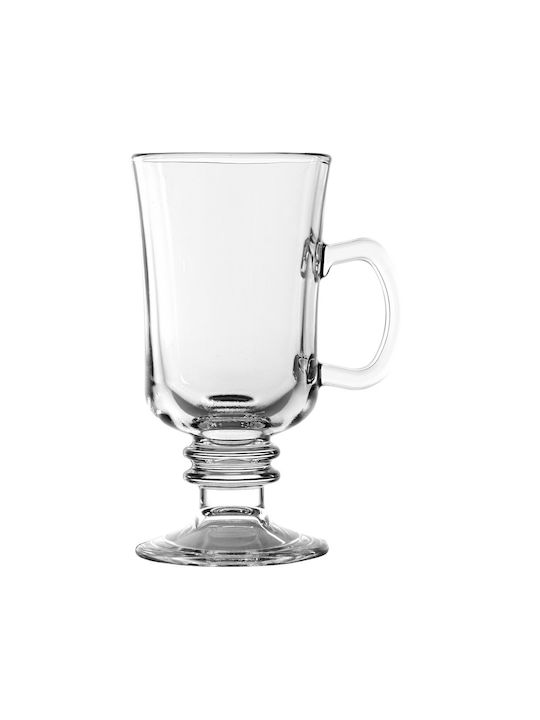 Uniglass Set Gläser Kaffee/Freddo aus Glas in Braun Farbe 6Stück
