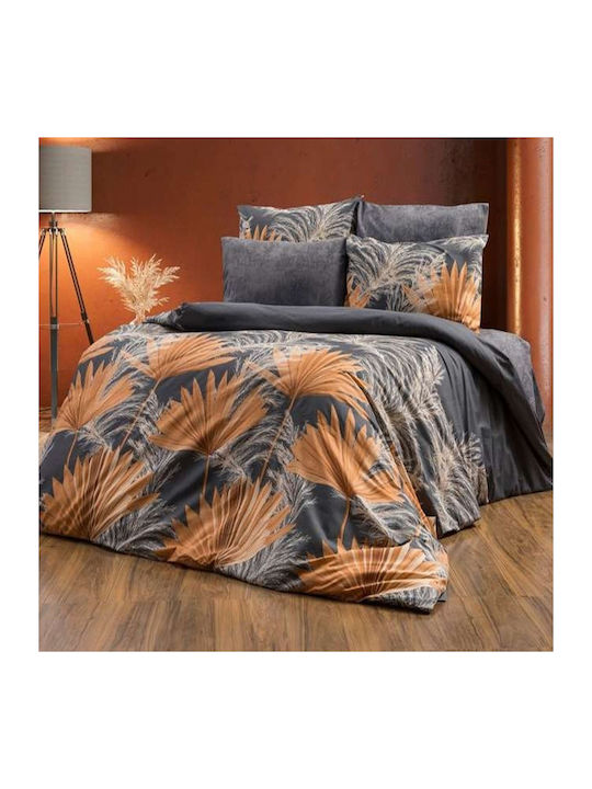 MayHome Σετ Σεντόνια Διπλά με Λάστιχο 140x200+25εκ. Floral (4τμχ)