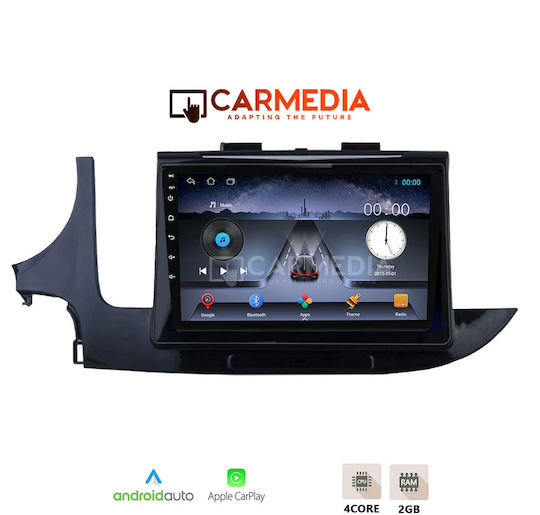 Carmedia Ηχοσύστημα Αυτοκινήτου για Opel Mokka 2016-2020 (Bluetooth/USB/WiFi/GPS/Apple-Carplay/Android-Auto) με Οθόνη Αφής 9"