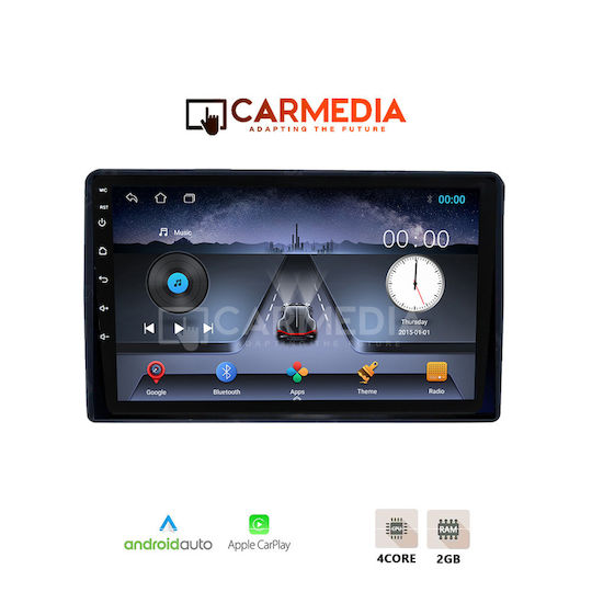Carmedia Car Audio System for Peugeot Partner Citroen Berlingo 2008-2018 (Bluetooth/USB/WiFi/GPS/Apple-Carplay/Android-Auto) with Touch Screen 9"
