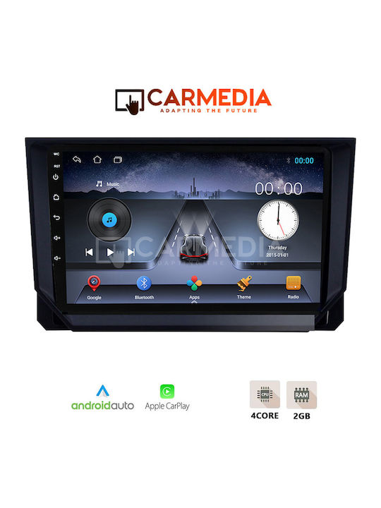 Carmedia Car Audio System for Seat Arona 2018 with Touch Screen 9" Bluetooth USB Wi-Fi GPS Apple CarPlay Android Auto