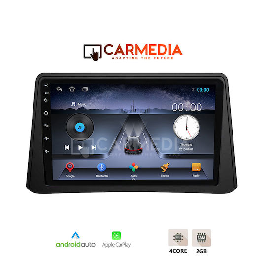 Carmedia Ηχοσύστημα Αυτοκινήτου για Opel Mokka 2012-2015 (Bluetooth/USB/WiFi/GPS/Apple-Carplay/Android-Auto) με Οθόνη Αφής 9"
