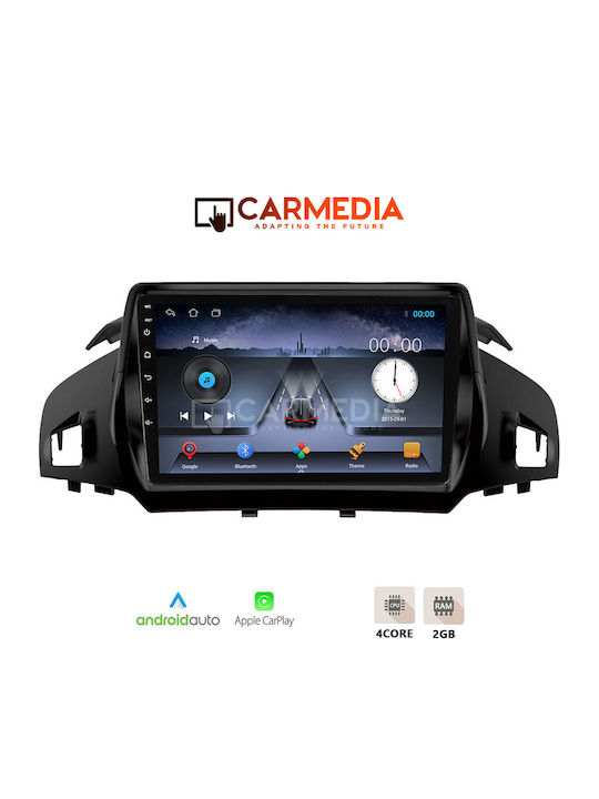Carmedia Car Audio System for Ford Kuga / C-Max 2011 (Bluetooth/USB/WiFi/GPS/Apple-Carplay/Android-Auto) with Touch Screen 9"