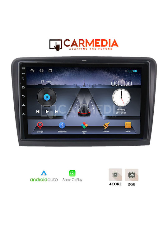 Carmedia Car Audio System for Skoda Rapid 2012 (Bluetooth/USB/WiFi/GPS/Apple-Carplay/Android-Auto) with Touch Screen 9"