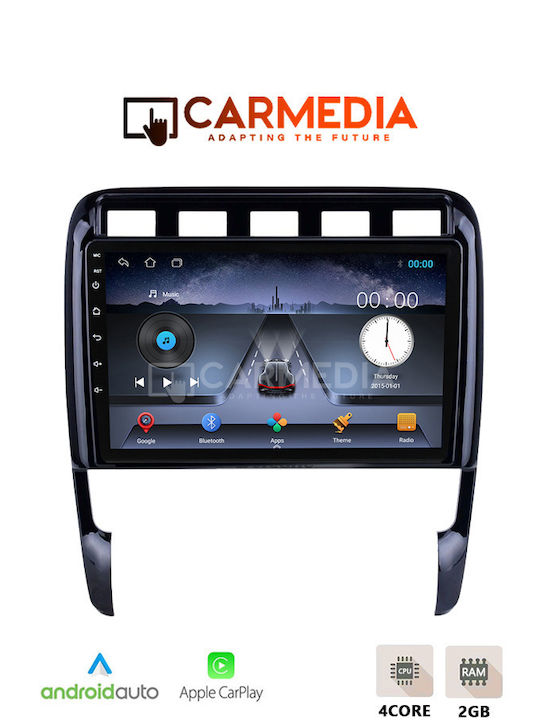 Carmedia Car Audio System for Porsche Cayenne 2002-2011 (Bluetooth/USB/WiFi/GPS/Apple-Carplay/Android-Auto) with Touch Screen 9"