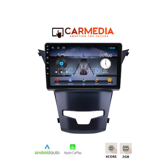 Carmedia Car Audio System for Ssangyong Korando 2014 (Bluetooth/USB/WiFi/GPS/Apple-Carplay/Android-Auto) with Touch Screen 9"