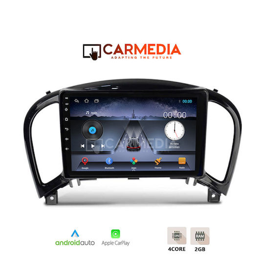 Carmedia Car Audio System for Nissan Juke 2009-2020 (Bluetooth/USB/WiFi/GPS/Apple-Carplay/Android-Auto) with Touch Screen 9"