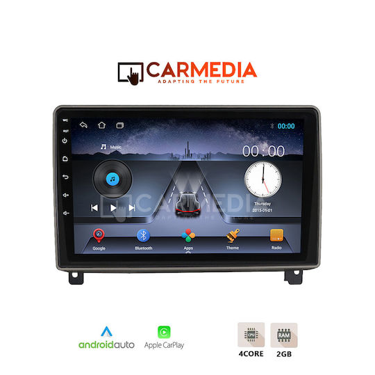 Carmedia Car Audio System for Peugeot 407 2004-2011 (Bluetooth/USB/WiFi/GPS/Apple-Carplay/Android-Auto) with Touch Screen 9"