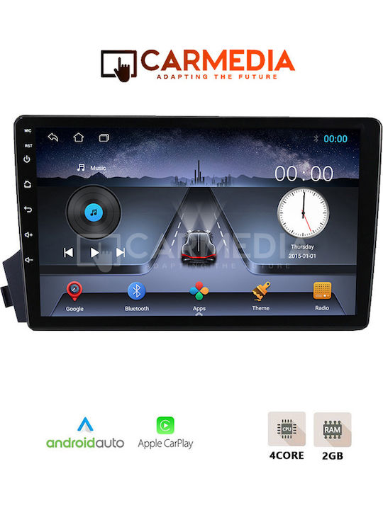 Carmedia Car Audio System for Ssangyong Actyon / Kyron 2006-2015 (Bluetooth/USB/WiFi/GPS/Apple-Carplay/Android-Auto) with Touch Screen 9"