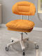 Office & Desk Stool with Backrest Orange 42x46x65cm