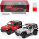 Kinsmart Jeep Wrangler Mașinuță Roșie Scară 1:34 De Poliție
