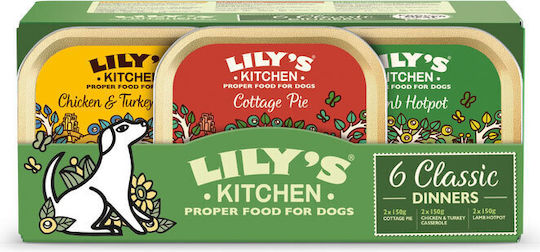 Υγρή Τροφή Σκύλου Lily's Kitchen Classic Dinners Multipack 6 X 150gr