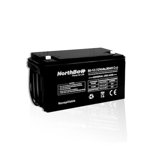 Northbatt Photovoltaik-Batterie 12V 80Ah (NBGU80-12)