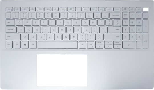 Tastatură Laptop Palmrest Dell Inspiron 5501 5502 5505 P93g9 0p93g9 Ttc2r 0ttc2r Ttywr 0ttywr Hy5p0 0hy5p0 Drv8v 0drv8v 98xh5 098xh5 442.0ku05.0002-1 460.0ku04.0001 US Iluminare Argintiu Cod 41193uspalm