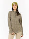 Winter Women's Fleece Blouse with Zipper True Black