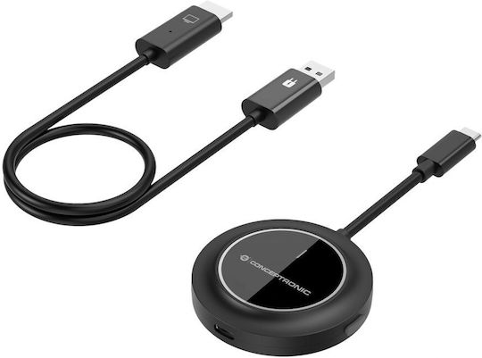 Transmițător Hdmi Conceptronic Adaptor Usb-c 1080p/60hz 30m Sw