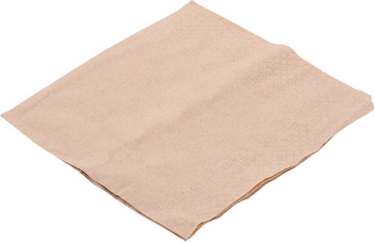 Eco Luxury Kraft Brown 40x40cm 2-Ply Napkins Pack of 100