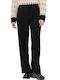 Women's Fabric Trousers Black