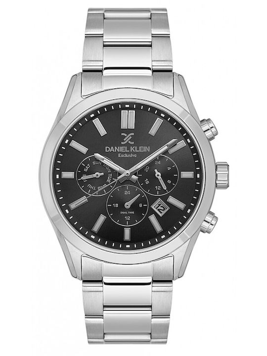 Daniel Klein Damen Uhr mit Silber Metallarmband