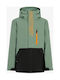 Snowjacket Waterproof Kids Casual Short Coat with Lining and Hood Aspen Green