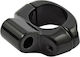 MCS Motorcycle Mirror Base 1 Inch Support Hole 5/16 Inch Universal Black