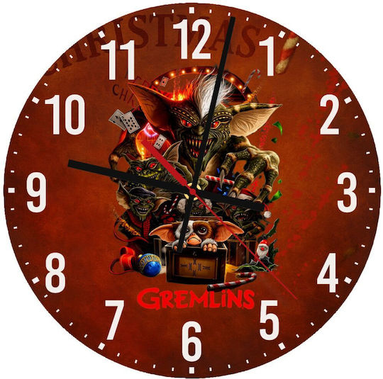 Koupakoupa Kids Wooden Wall Clock Gremlins 30cm
