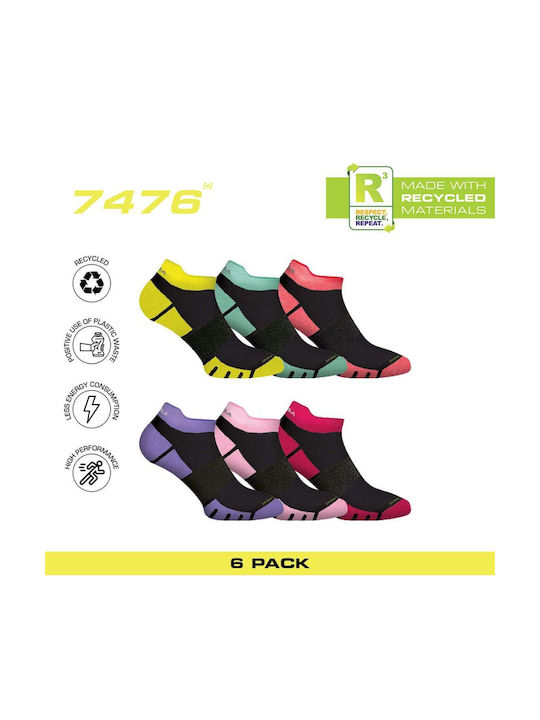 GSA Bamboo Șosete Sportive Multicolor 6 perechi