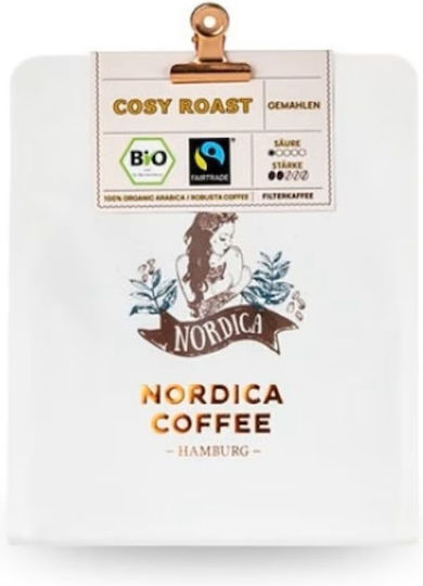Nordica Coffee Καφές Espresso Cosy Roast Αλεσμένος 250gr