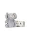 Lorelli Decke Wickeltücher für Kinderzimmer Gray mit Tierchen 90x75cm