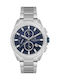 Daniel Klein Men's Watch Battery with Silver Metal Bracelet