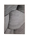 Sidirela No26 Teppich Rechteckig Synthetisch,Polyester/Cotton/Leather Grey-Black