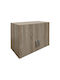 Pakketo Lego Rectangular Loft Closet made of Particleboard Sonoma Shade 79x41.5x13cm 383-000061 1pcs